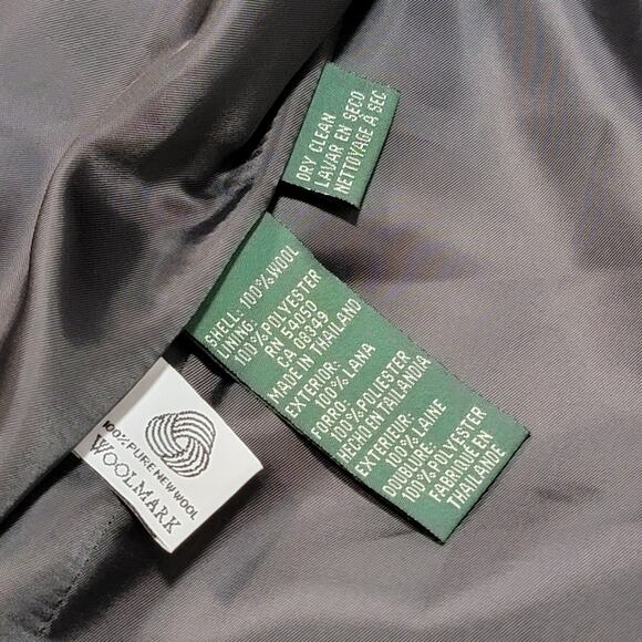 Ralph Lauren LRL 100% Wool Blazer Jacket Plus Size 22W Striped Career Work Top - Picture 5 of 9